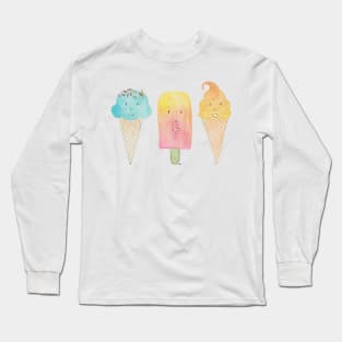 Ice Ice Icecream Long Sleeve T-Shirt